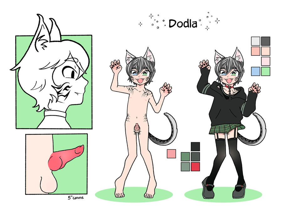 90 (Full front + front nsfw + Profile + one detail)